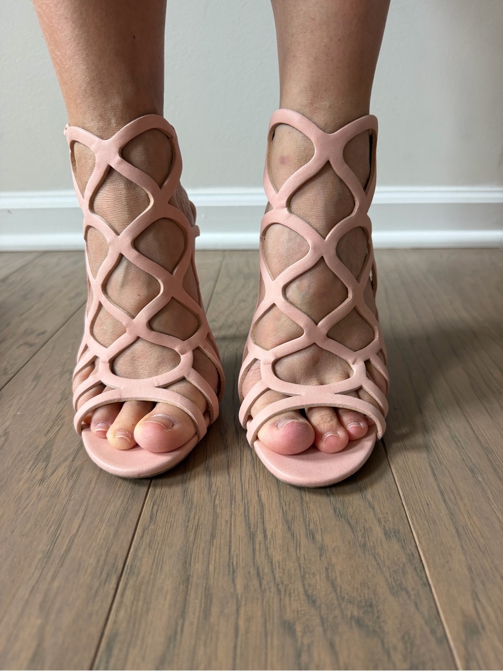 Wild Diva Pink Strappy Sandals